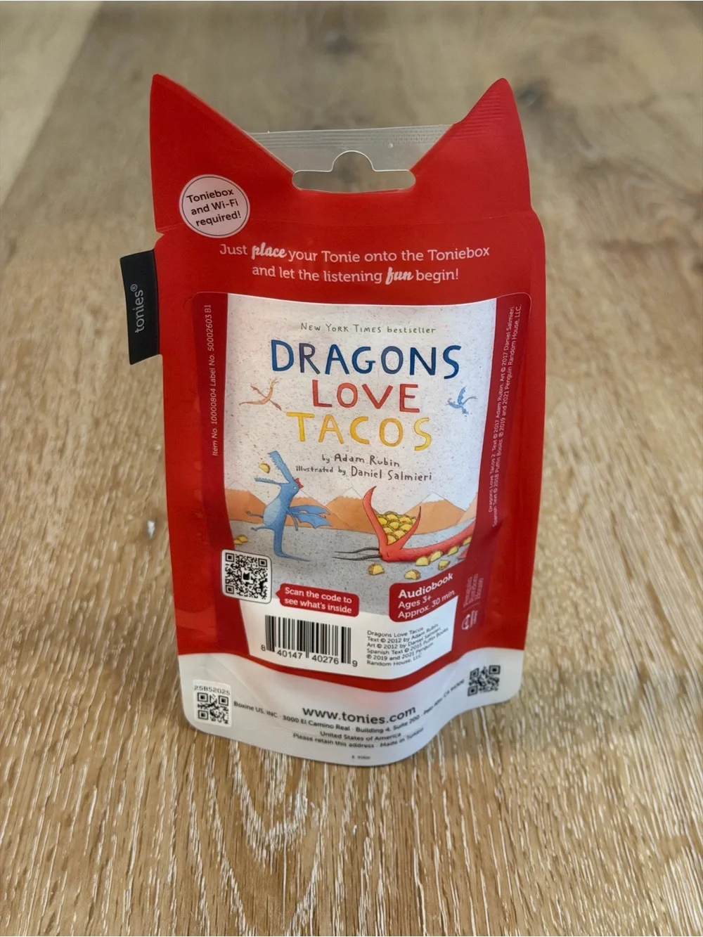 Tonies Dragons Love Tacos Red Audio Figurine for Kids